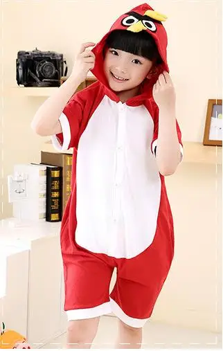 Cartoon Anime Red Bird Cosplay Costume Summer Jumpsuit Short Sleeve kids Animals Bird Pajamas Pyjamas Onesie Children Sleepwear Cartoon Anime Red Bird Cosplay Costume Summer Jumpsuit Short Sleeve kids Animals Bird Pajamas Pyjamas Onesie Children Sleepwear