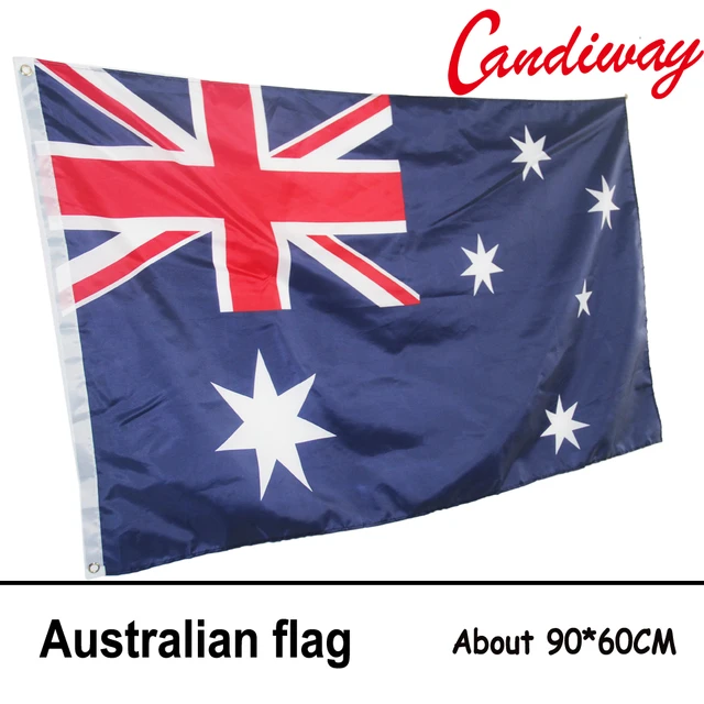 90 x 60cm australia aussie national flag hanging flag polyester