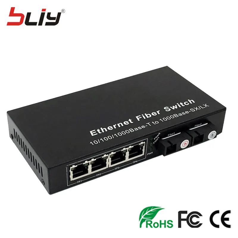 1310/1550nm 20 км FTTH Волокно media converter 10/100/1000 рабочего ethernet волоконно оптический