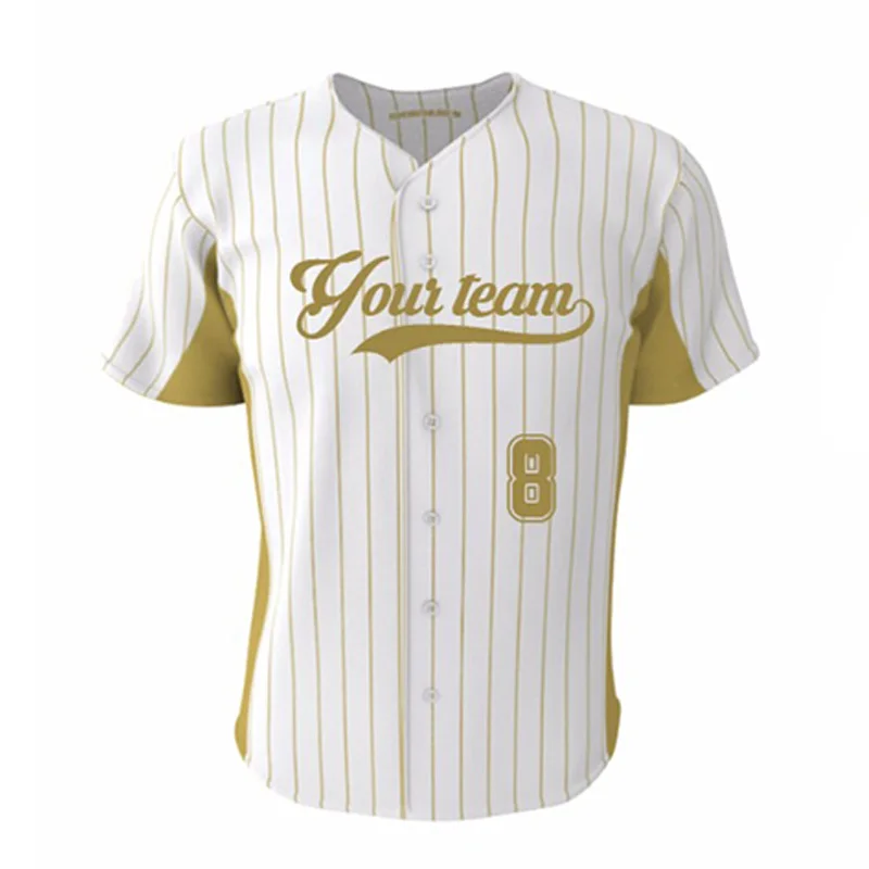 gold baseball jersey