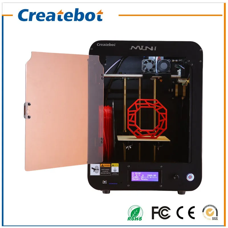 150*150*220mm MiniI FDM 3D Printing with Heatbed, LCD Screen ,Dual-extruder