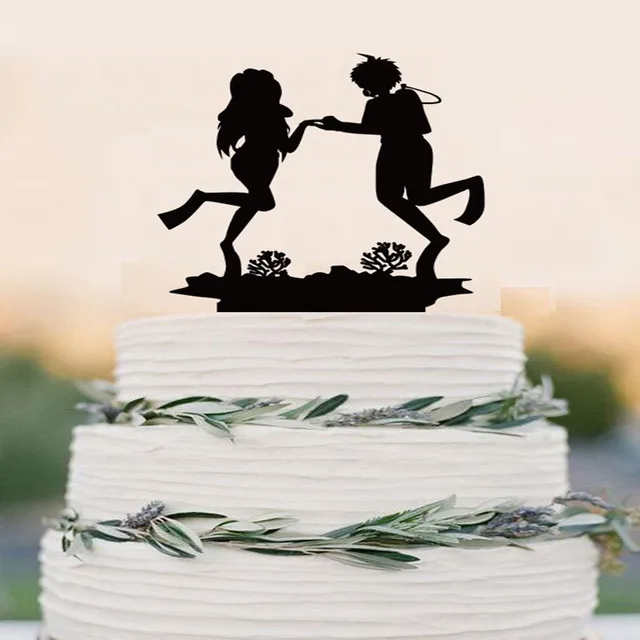 Scuba Diving Cake Topper Event Bride And Scuba Diving Cake Topper Event Bride And Groom Wedding