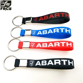 

1pcs Car-Styling keychian Stickers Case For Fiat Punto Abarth 500 124 Stilo Ducato Palio Badge keyring Accessories Car Styling