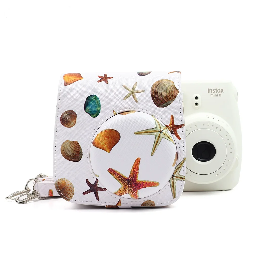 Для Fujifilm Instax Mini 8/8 s/9 чехол Морская звезда из искусственной кожи Камера Сумка для