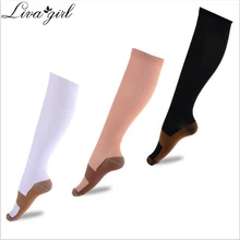 1 пара Antifatigue Unisex Компрессионные носки Для женщин Для мужчин перелет Анти-усталость боли Чудо Магия Гольфы W36