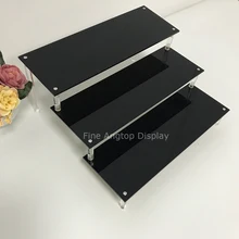 3 Steps Acrylic Plastic Display Stand For Bracelet Jewelry Necklace Toys Nail polish Cosmetic Desktop Showing