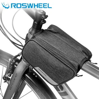 

Roswheel Essentials Series 121471 Water Resistant Cycling Bike Top Tube Bag Bicycle Front Frame Pannier Pouch Carrier