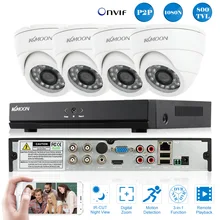 KKmoon 4CH CCTV Системы 1080N/720 P AHD DVR NVR HDMI P2P облачная сеть Onvif 4* 800TVL Крытый Камера безопасности Системы наблюдения