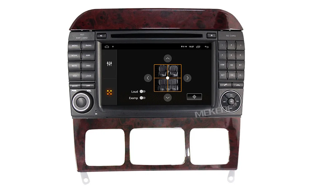 Top Mekede 2GB+32GB Car Multimedia Player DVD Andorid 9.1 For Mercedes/Benz/W220/W215/S280/S320/S350/S400 S Class GPS Radio 25