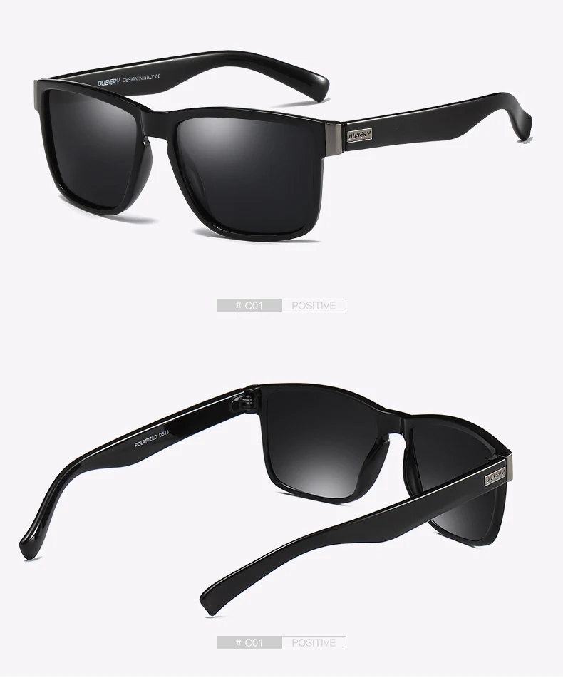 DUBERY фирменный дизайн поляризованные солнцезащитные очки мужские водительские очки Мужские Винтажные Солнцезащитные очки для мужчин Spuare зеркальные летние UV400 Oculos
