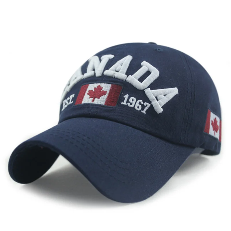 Новое поступление хлопковый Gorras канадский бейсбольный Кепка Флаг Канады Кепка Snapback Adjuatable мужская бейсбольная Кепка s абсолютно новая для взрослых