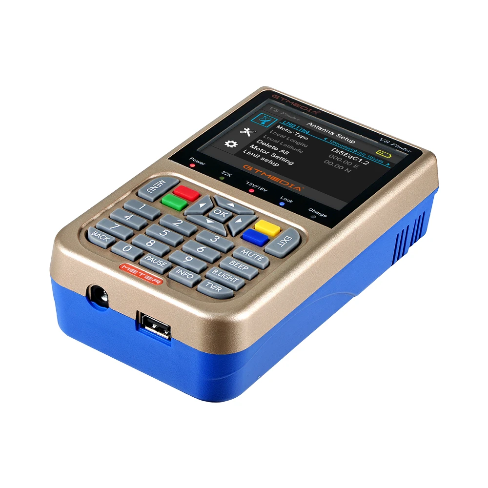 GT MEDIA V8 Finder Meter DVB-S2/S2X Digital Satellite Finder High Definition Sat Finder Satellite Meter Satfinder 1080P V8Finder GT MEDIA V8 Finder Meter DVB-S2/S2X Digital Satellite Finder High Definition Sat Finder Satellite Meter Satfinder 1080P V8Finder