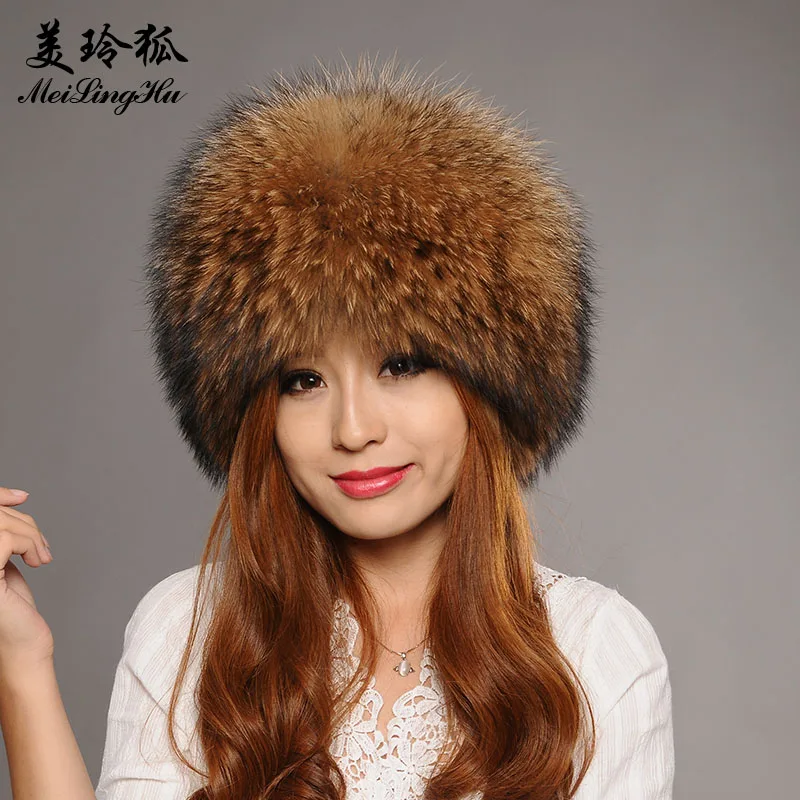 Buy New 2017 Real Fox Fur Winter Hat for Women Fahsion