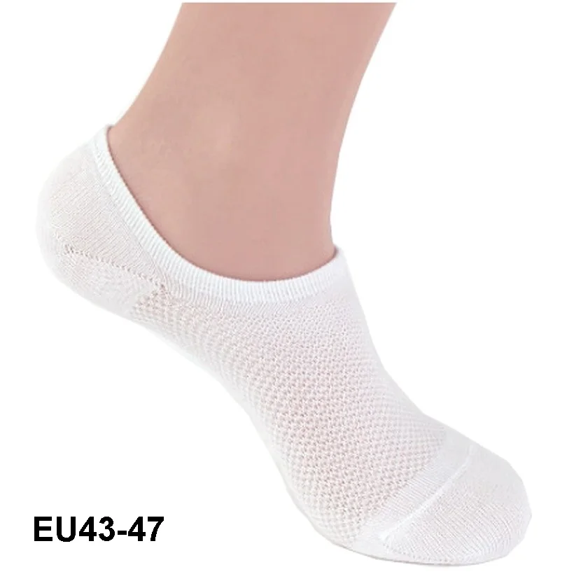 5 пар, большие размеры, мужские носки, тапочки, хлопковые нескользящие силиконовые невидимые носки-башмачки, лето-осень, модные EU43-47