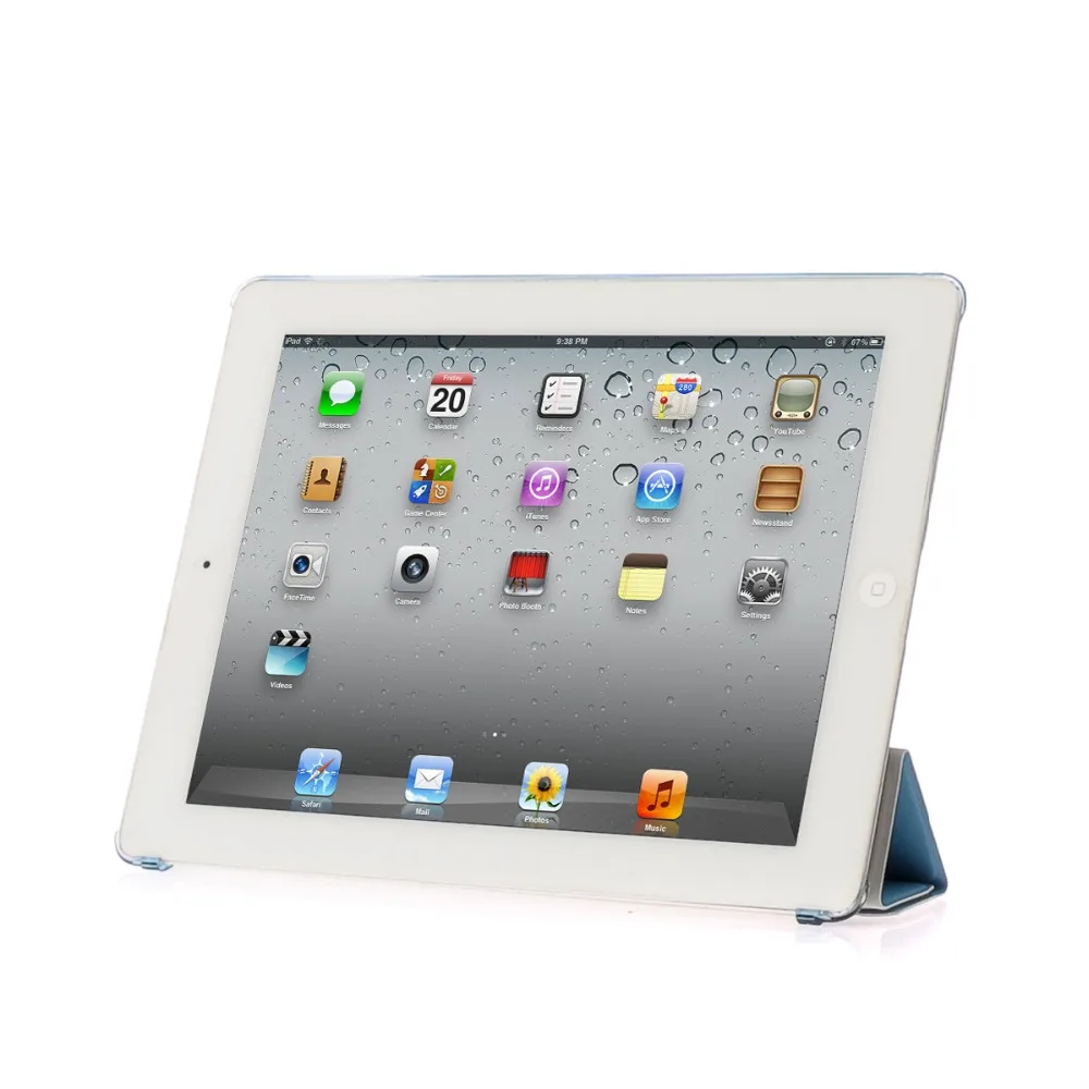 Чехол для iPad 2/3/4 из искусственной кожи сиамские корпус чехол для чехол-книжка Smart Cover Авто Режим сна/Пробуждение для A1460'A1459'A1458'A1416'A1430