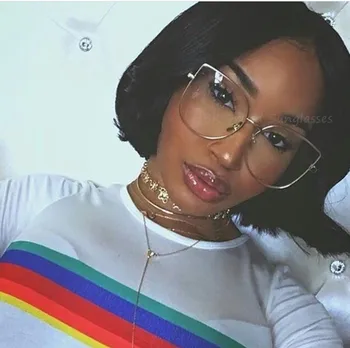 

New Luxury Cat Eye Sunglass Gold Glasses Optics Frame Brand Design Clear Vintage Sunglass Women Men Optical UV400 Sunglass