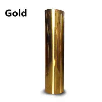 

50cm*200cm Gold Metallic Heat Transfer Vinyl Iron-on HTV Press Film for T-shirt 20''x78.74''