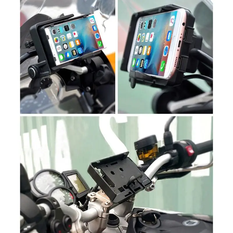 Мобильный телефон навигационный кронштейн USB телефон зарядка для BMW R1200GS 12 мм крепление автомобильные аксессуары