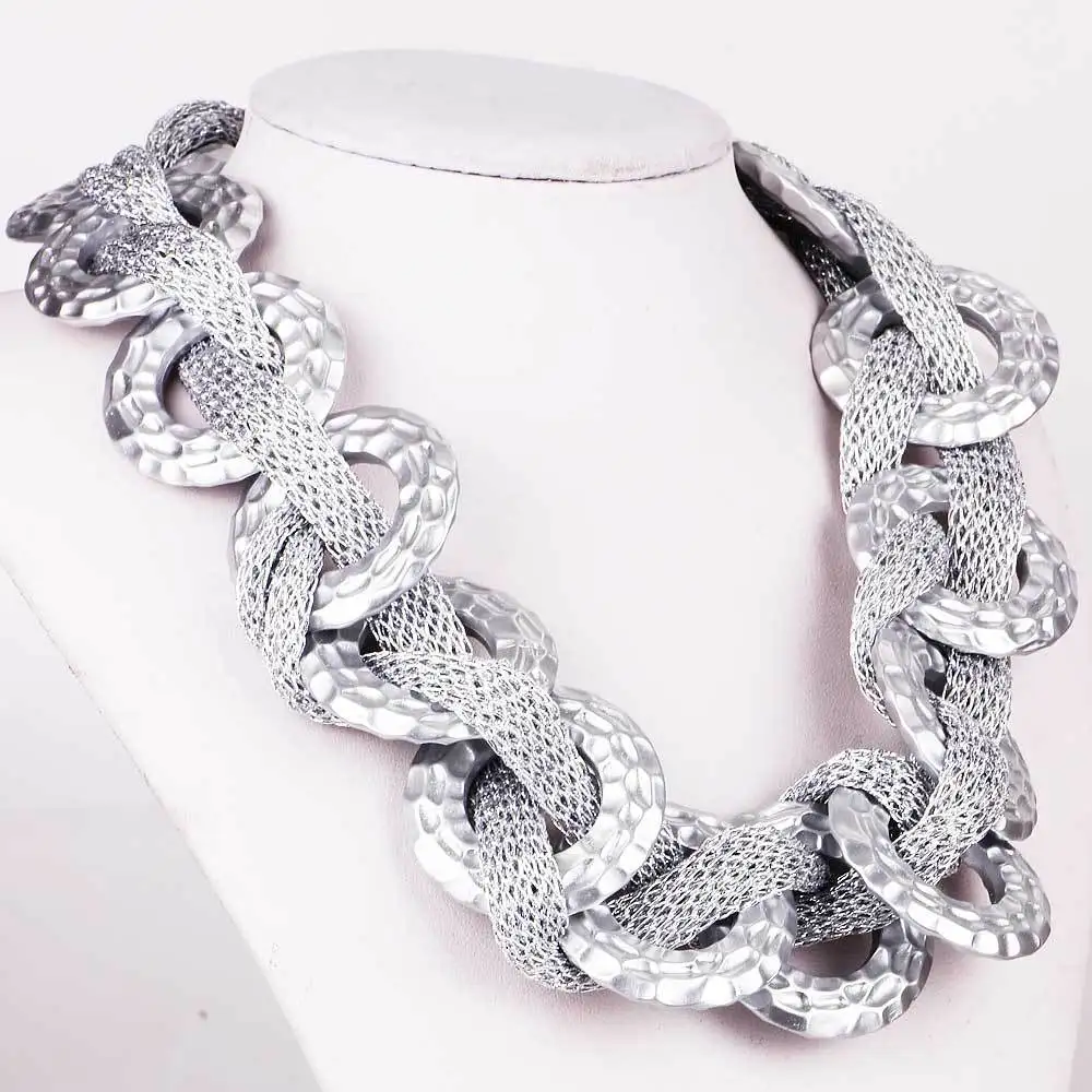 New Handmade Fashion Women Necklace Nobility Silver Round Chain Chain