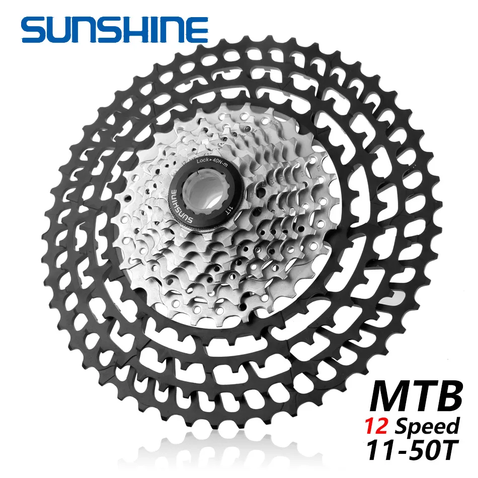 Солнечный велосипед кассета 11 12 скоростей MTB велосипед freewheel 11-50 T/11-52 T Сверхлегкий 360 г CNC Freewheel MTB части для HG