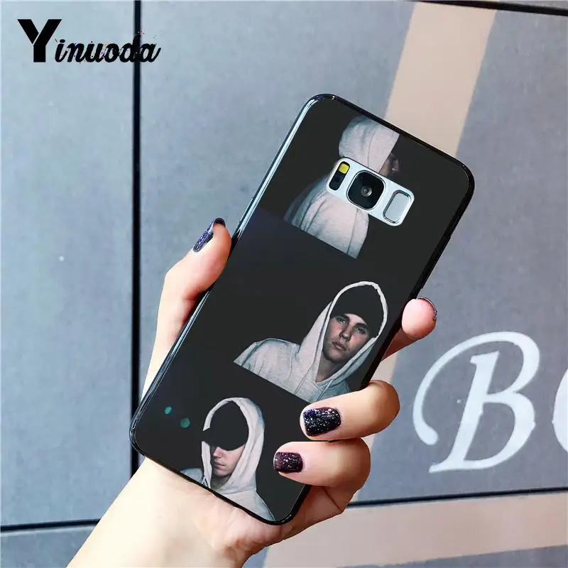 Yinuoda JUSTIN BIEBER Cover Black Soft Shell Phone Case For Samsung GALAXY Note8 Note3 Note4 Note5 Note7 Note2 Note9