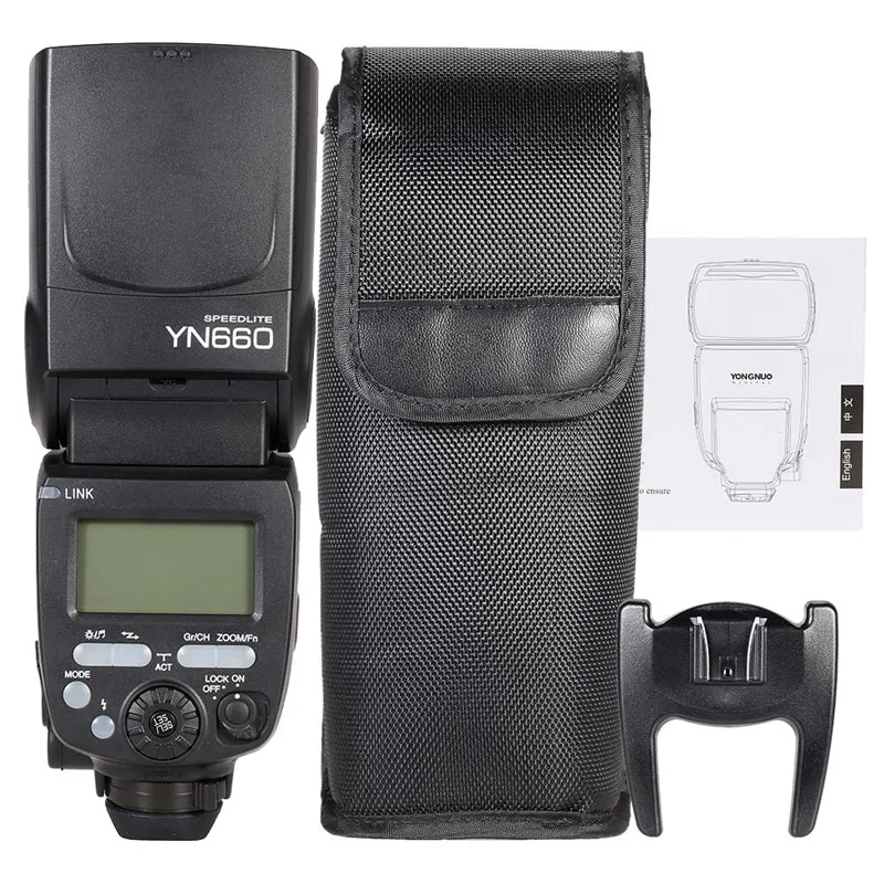 Светодиодная лампа для видеосъемки Yongnuo YN660 Flsh Speedlite GN66 2,4 ГГц Беспроводной вспышка для фотокамер Speedlite HSS 1/8000 s мастер Speedlite для Canon Nikon Pentax Olympus DSLR камер