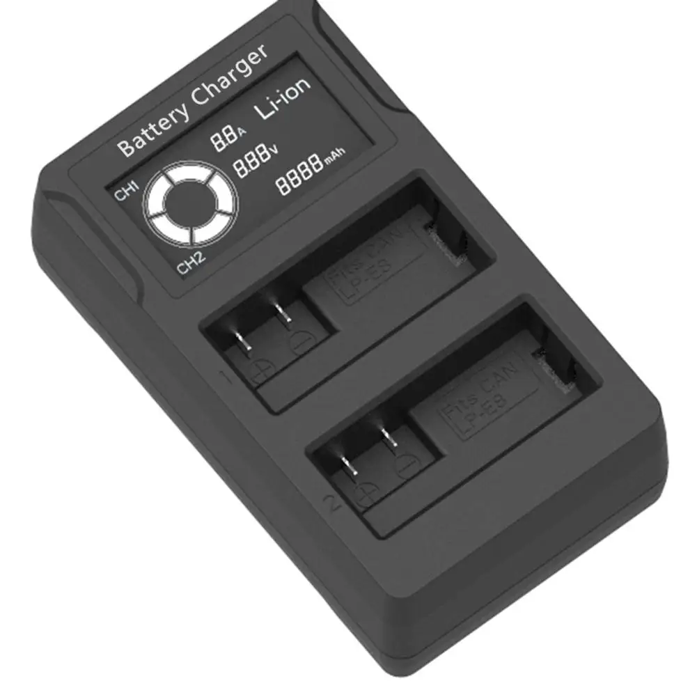 Купить ЖК дисплей Дисплей USB двойной Порты цифровой Камера Зарядное устройство быстрой зарядки Батарея Ёмкость идентификации для цифровых Камера ...