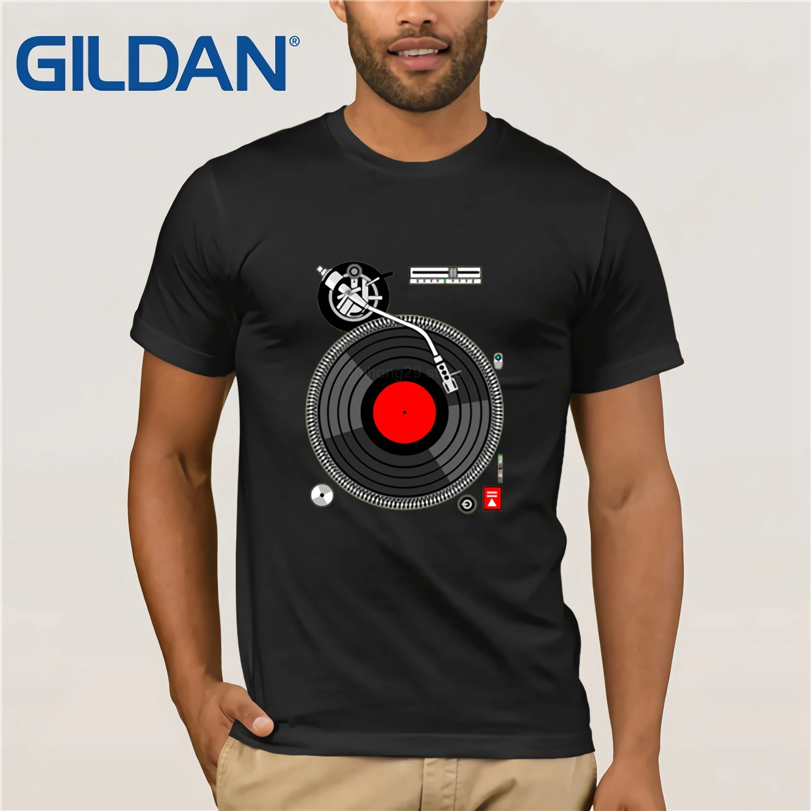 

Funny Vinyl Record T Shirt Men Dj Turntable Death Metal Music T-Shirt Humor Heavy Metal Hip Hop Tshirt Tops Hipster Harajuku Tee
