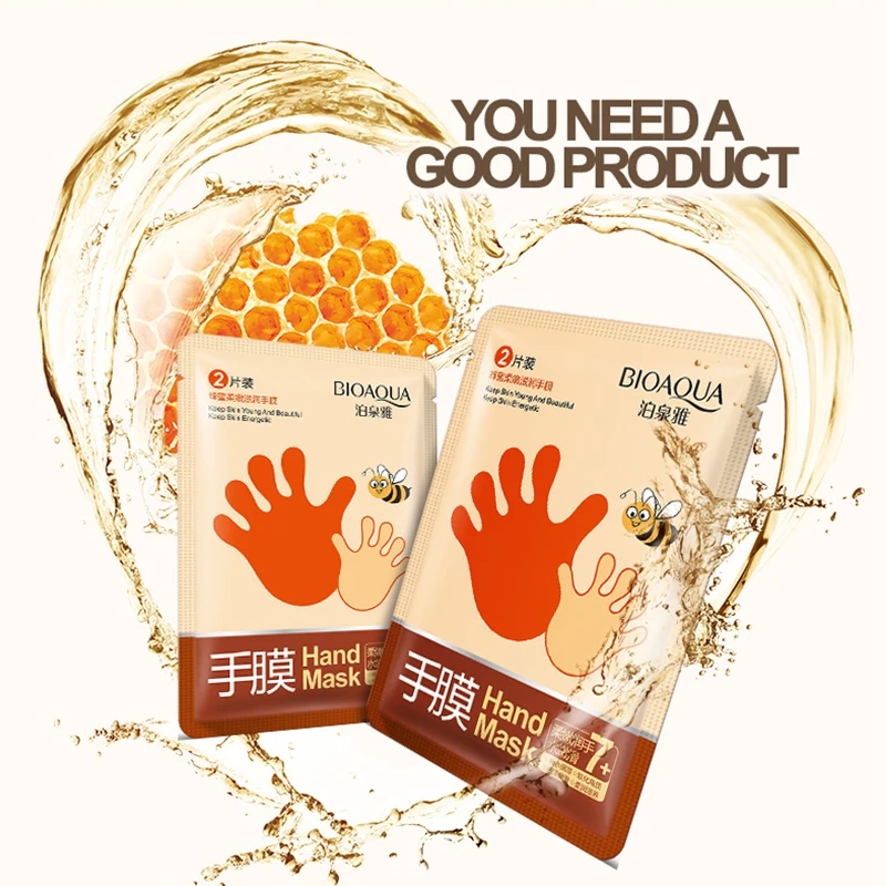 5 Pair Honey Hand Mask Moisturizing Gloves Anti Wrinkle Smoothing Essence Whitening Moisturizing Mask Hand Skin Care