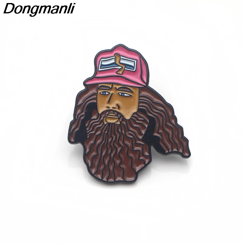 

P3383 Wholesale 20pcs/lot Forest gump Figure Metal Enamel Pins and Brooches for Women Men Lapel Pin backpack bags Hat badge