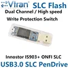 EVtran V03S SLC usb 3.0 16 ГБ 32 ГБ 64 ГБ SLC USB3.0 фонарик с защитой от записи высокоскоростной IS903 SLC прозрачный SLC диск ► Фото 1/6