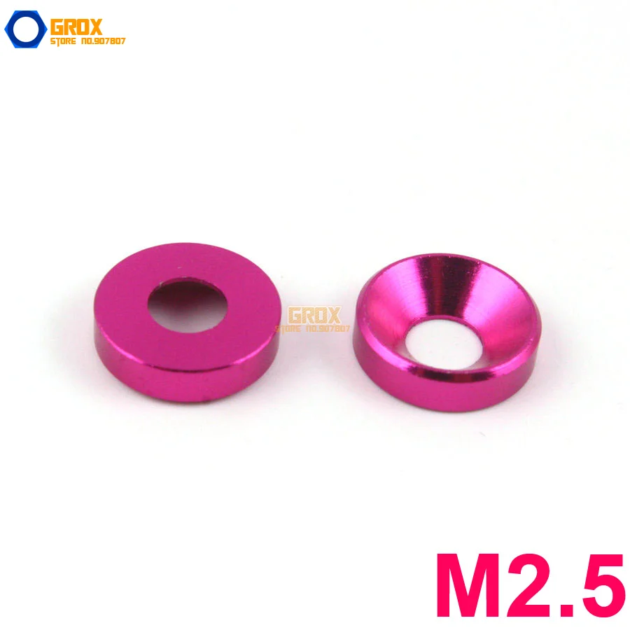 

Шайба из алюминия с потайной головкой M2.5, 30 шт.