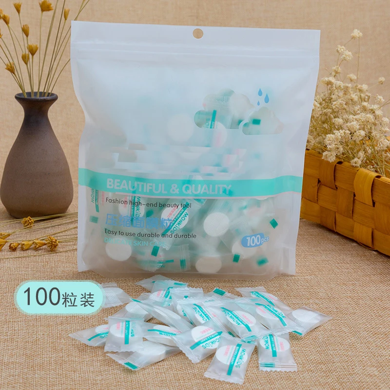 100pcs Natural Compressed Face Mask Sheets DIY Facial Skin Care Women Whitening Moisturizing Makeup Beauty Tool Masks