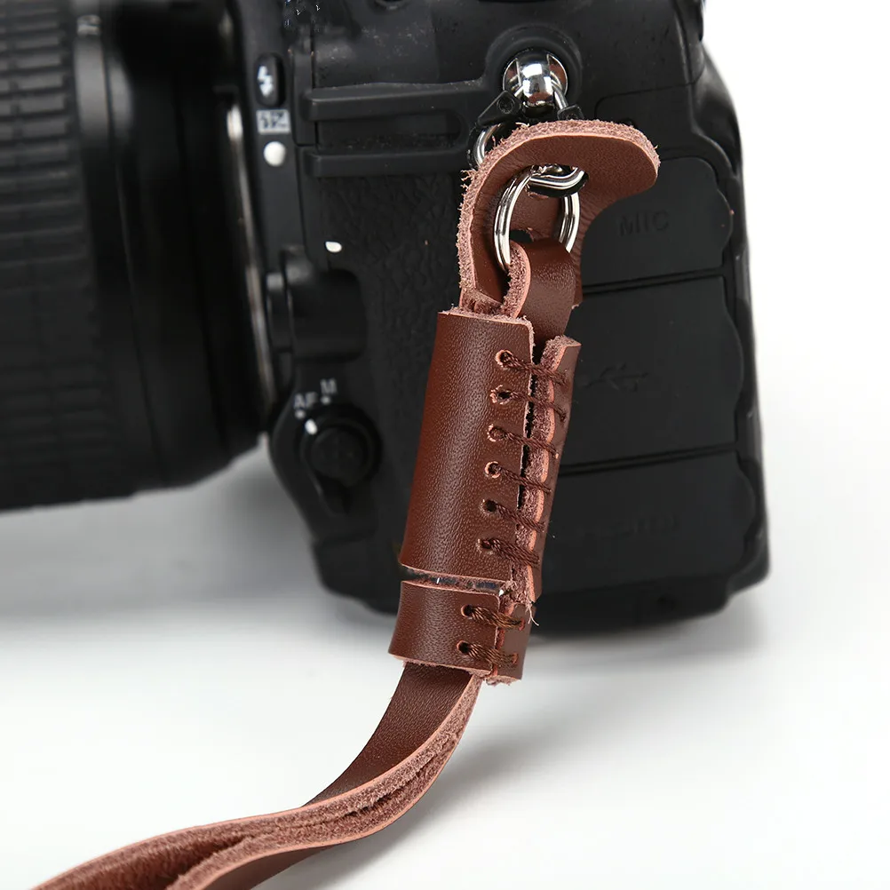 PU Leather Camera Strap Lanyard Belt Wrist Hand Straps Grip for