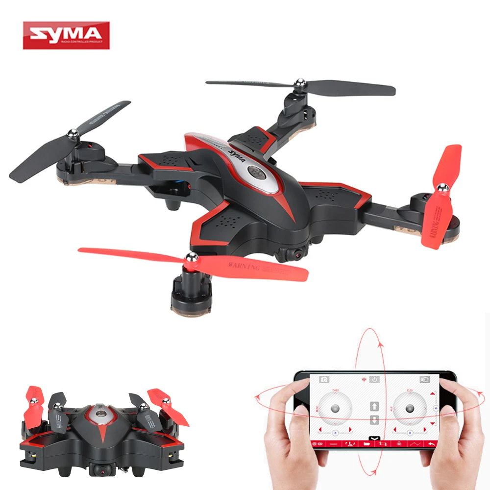 

Syma X56W Wifi FPV HD Camera RC Helicopter G-sensor Foldable Drone 2.4G 4CH 6-axis Gyro RC Quadcopter RTF Track-controlled Mode
