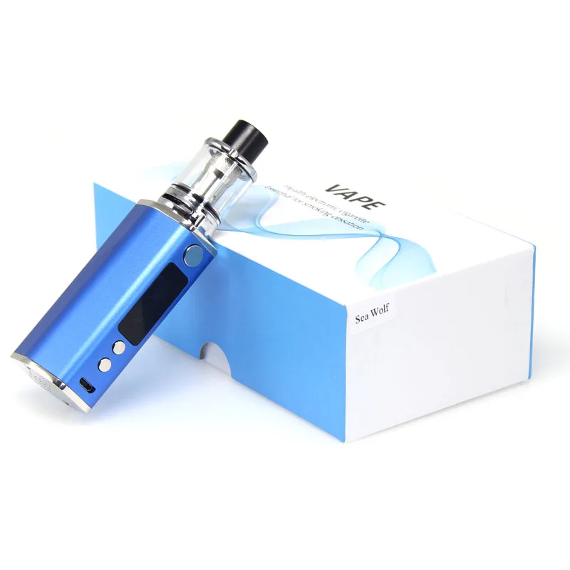 Myk6 80w Vape kit Mod Box Pen 2000mAh батарея 3 0 mL K6 атомайзер LED большой испаритель дыма
