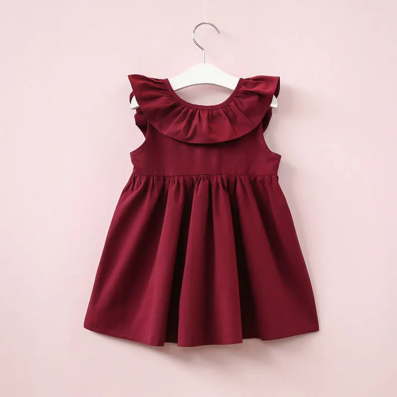 Hurave Summer 2017 New Casual Style Fashion Fly Sleeve Girls Bow Dress Girl Clothing For Children Cute Dresses HTB1LMekQFXXXXbcXVXXq6xXFXXXv - Hurave Summer 2017 New Casual Style Fashion Fly Sleeve Girls Bow Dress Girl Clothing For Children Cute Dresses