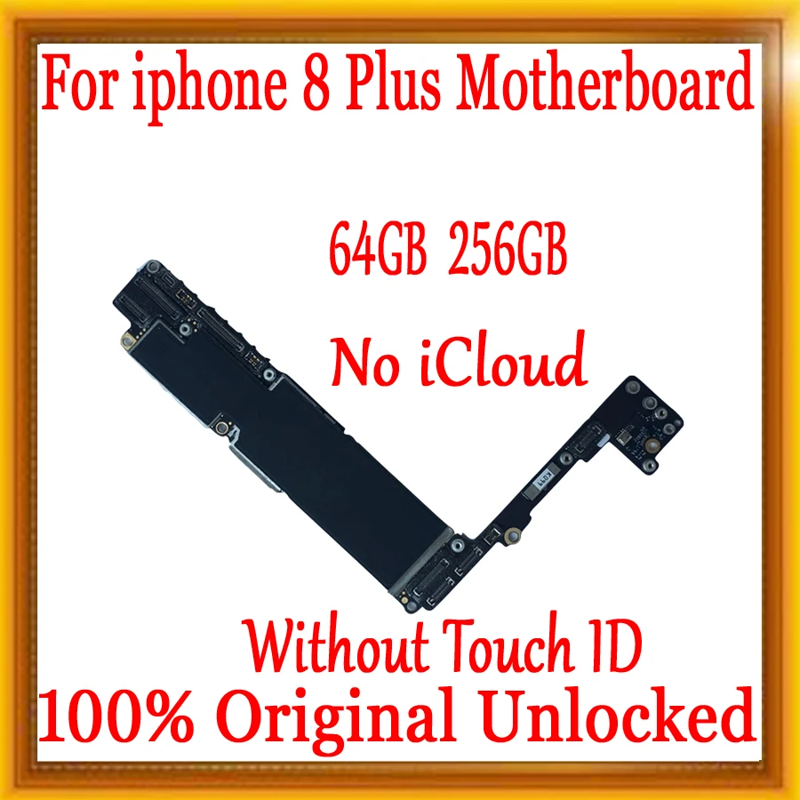 64 Гб/256 ГБ для iphone 8 Plus материнская плата без сенсорного ID, бесплатный iCloud для iphone 8 Plus логические платы, разблокирован