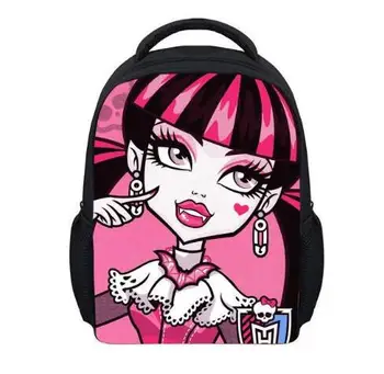 

Mini Cartoon Monster Princess Print Shoulder Bookbag Small Babys Designer Mochila Kindergarten Satchel School Bag Set