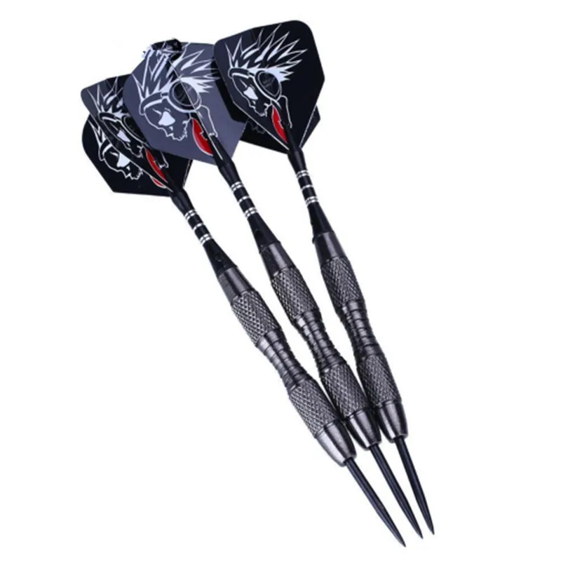 1 dart Nickelplated Darts Steel Tip Grooved Shafts 2D Flights Steel Tip