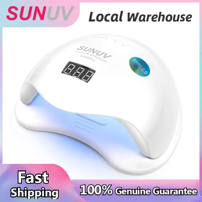  SUNUV SUN5 PLUS 48W Nail Lamp UV LED Light Nail Dryer sun5plus Big Size for Dual Hands Gels Auto Se - 33025555535