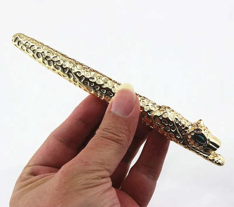 Роскошный Jinhao полностью металлическая авторучка Золотая леопардовая чернильная ручка для письма бизнес подарок для офиса canetas - Цвет: G