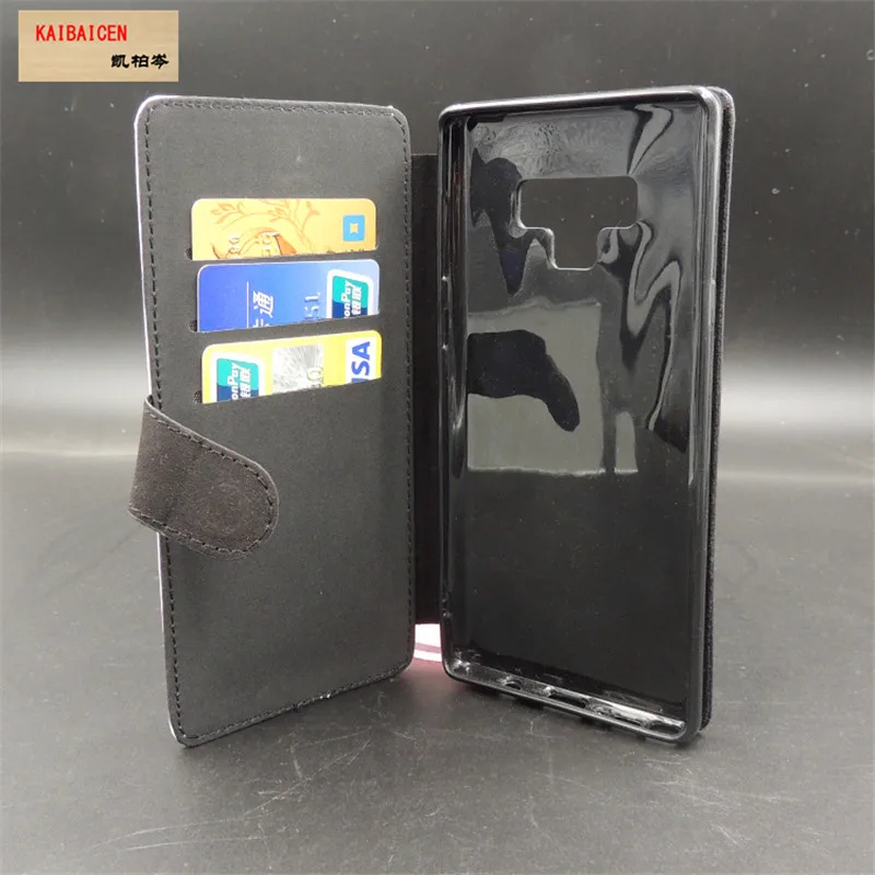 Для samsung Note 9/Note 9 сублимации пустой Флип Кожа PU чехол для телефона крышка с магнитом и держатель для карт