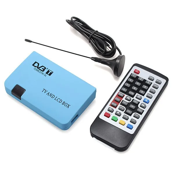 Цифровой ТВ приставка lcd VGA/AV тюнер DVB-T Freeview ресивер DVB VGA 02 для ПК, мониторы и ТВ наборы