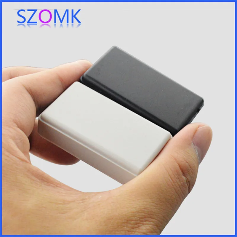 

2 piece a lot, small plastic enclosure abs plastics material box in black and light grey color 49x27x18mm
