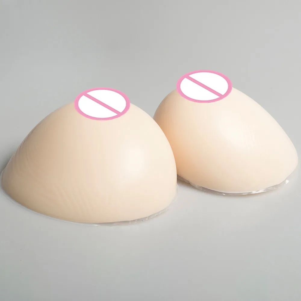 

E Cup 1400g/pair White Big Realistic Silicone Breast Form Shemale Fake Boobs Prosthesis Cross dress