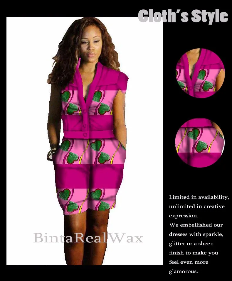 Традиционная африканская одежда женские боди Дашики комбинезоны для женщин плюс Размер Женская одежда Дашики печати 6XL боди WYW06