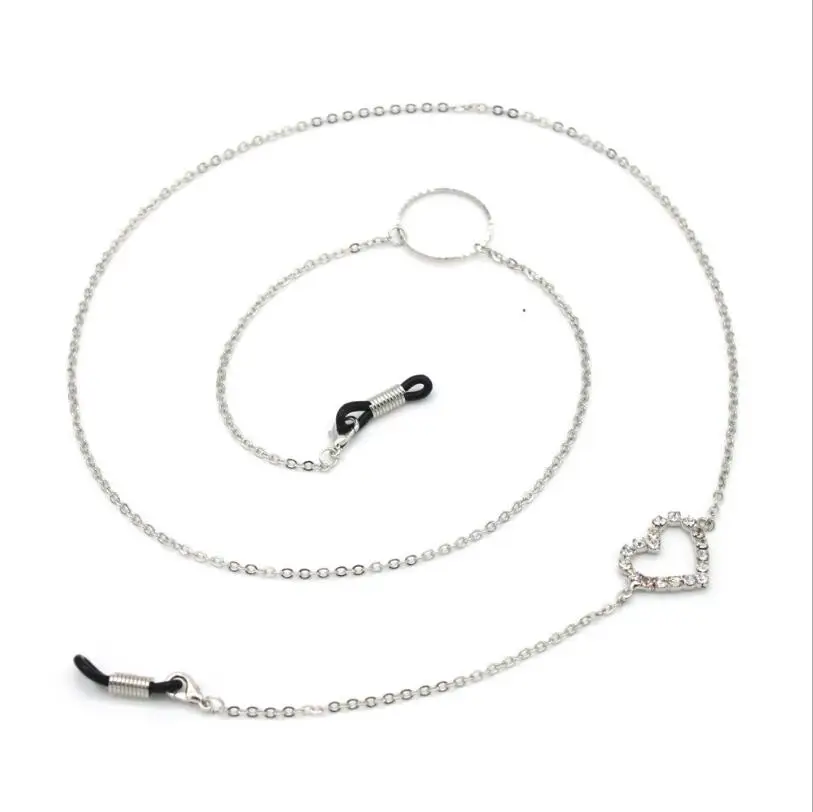 

Fashion Womens Silver metal Eyeglass Chains Sunglasses Reading Glasses Chain Eyewears Cord Holder neck strap Rope