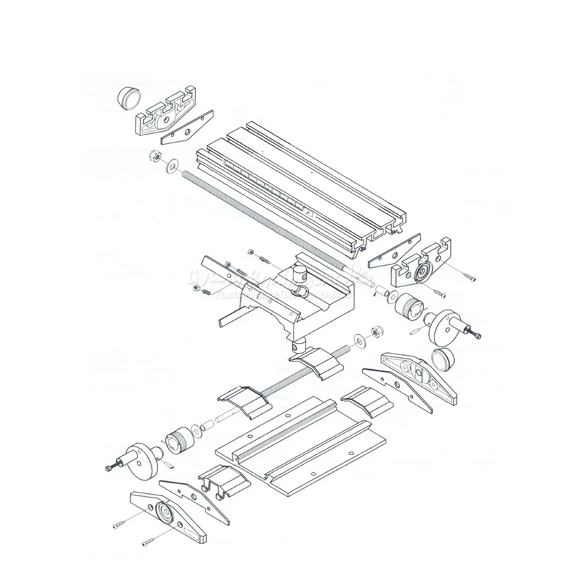 LY 6300 универсальный фрезерный станок скамья дрель винтовые тиски Рабочий стол X Y-регулирование оси in ate tabl