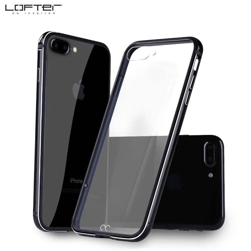 Metal Aluminum Bumpers + Hard PC Transparent Clear Back
